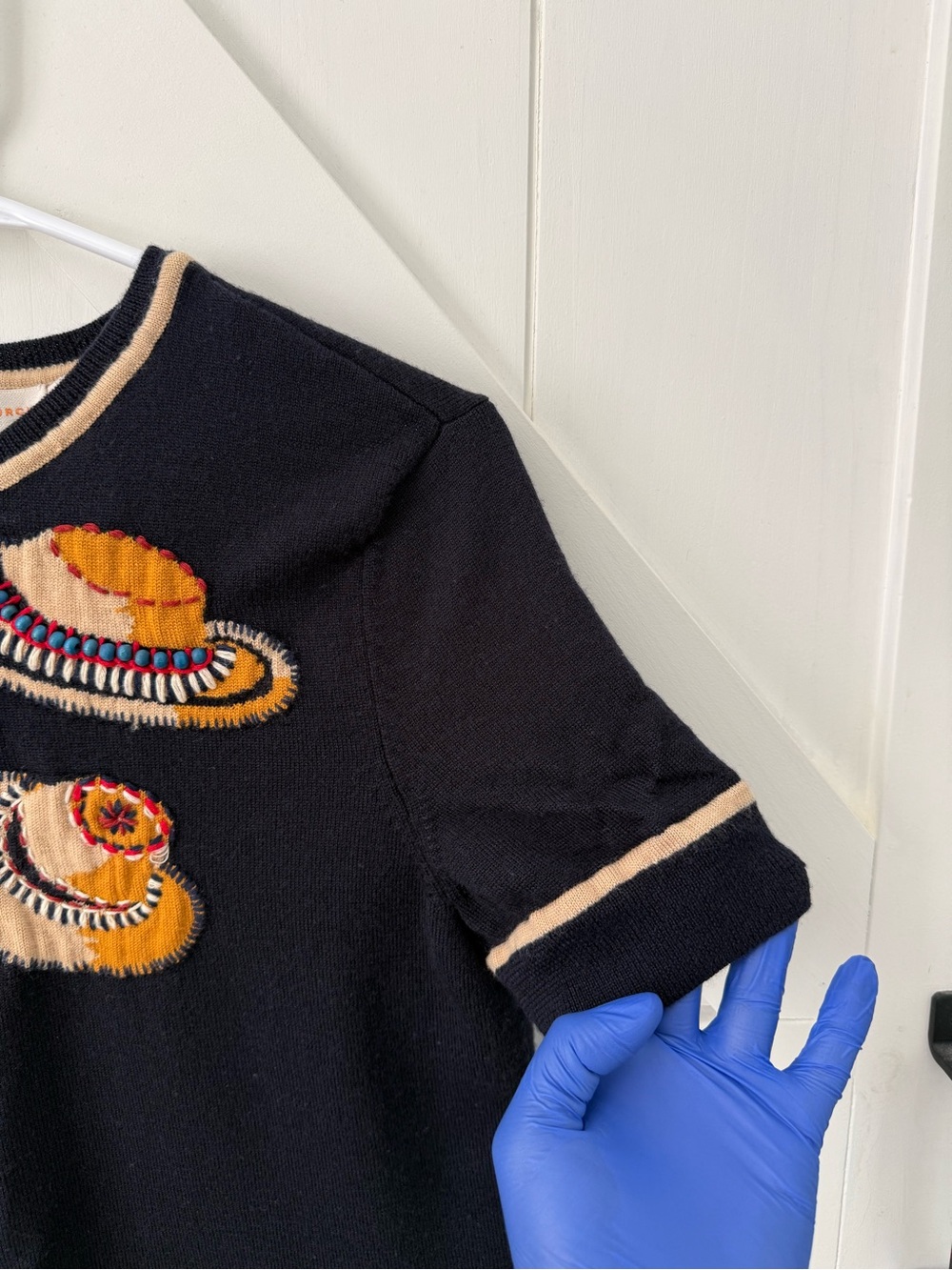 Tory Burch Merino wool sweater/ top size medium S/M - Picture 4 of 13